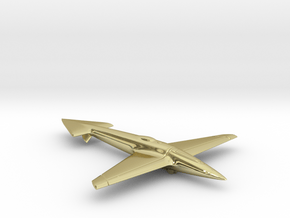 Uni-Dir Slim Plane Toy (88mm long) in 18K Gold Plated