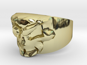 Skull Ring Size 11.5 in 18K Gold Plated