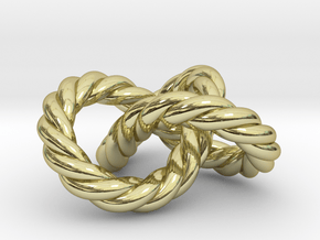 Braided Trefoil in 18K Gold Plated