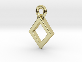 Diamond Charm / Pendant / Trinket in 18K Gold Plated