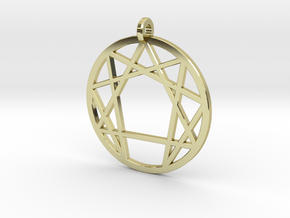 Holy Mountain Pendant Medium in 18K Gold Plated