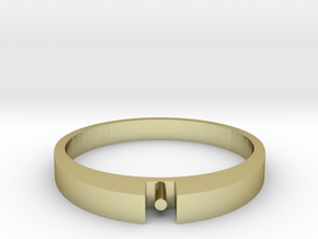 1-bit ring (US9/⌀18.9mm) in 18K Gold Plated