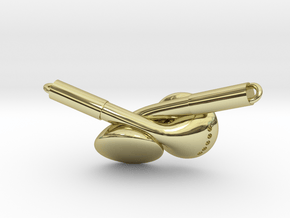 Earbud Pendant in 18K Gold Plated