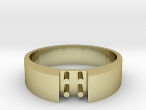 4-bit ring (US9/⌀18.9mm) in 18K Gold Plated