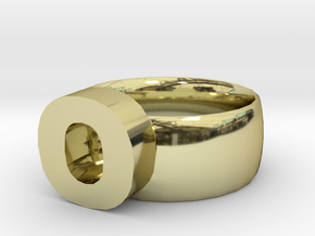 O Ring in 18K Gold Plated