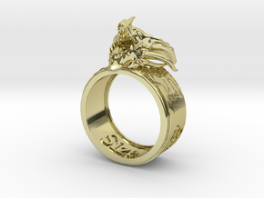 Ring - Deathring the Destroyer (Size 13) in 18K Gold Plated