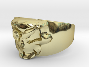 Skull Ring Size 10 in 18K Gold Plated