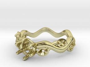 Vine Engagement Ring in 18K Gold Plated