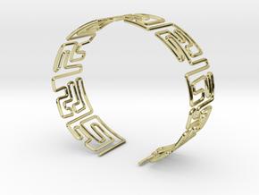 Maze Bracelet Size M in 18K Gold Plated