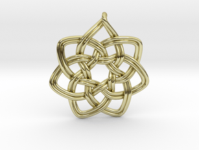 7 pointed woven pendant in 18K Gold Plated