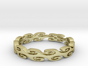 Lehi Swirl (Size 6.5) in 18K Gold Plated