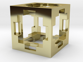Simple Cube V2 in 18K Gold Plated