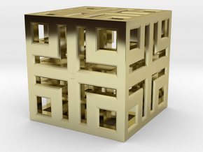 Simple Cube V3 in 18K Gold Plated