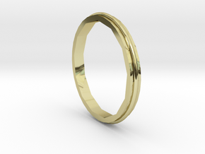 Square Two Ring - Sz. 5 in 18K Gold Plated