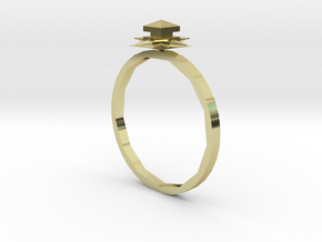 Temple Ring - Sz. 7 in 18K Gold Plated