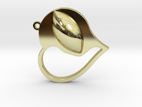 Love Football Pendant in 18K Gold Plated