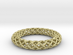 Wire mesh ring (US 6¼) in 18K Gold Plated