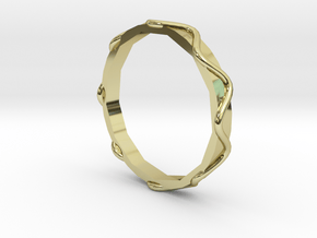 Waves Ring - Sz. 6 in 18K Gold Plated