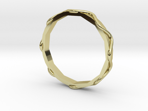 Waves Ring - Sz.7 in 18K Gold Plated