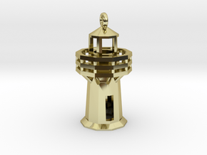 Lighthouse Pendant in 18K Gold Plated