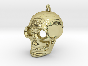 Pendant Skull (with pendant ring) in 18K Gold Plated