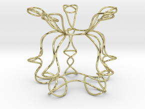 Pentagonal Knot Sculpture in 18K Gold Plated
