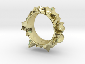 Facets Ring - Part 2 (Size 7) in 18K Gold Plated