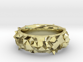 Facets Ring (Size 7) in 18K Gold Plated
