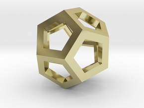 Dodecahedron .75inch in 18K Gold Plated