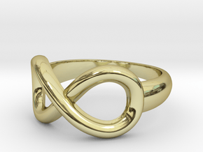 Infinity Ring-Size 7 in 18K Gold Plated