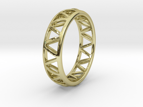 Truss Ring 2 Size 10 in 18K Gold Plated
