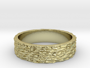 Quantum Matter Ring Size 7 in 18K Gold Plated