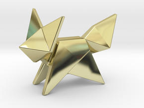 Origami Fox in 18K Gold Plated