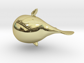 Puffer Fish Bath Toy in 18K Gold Plated