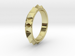 Pyramid Ring in 18K Gold Plated