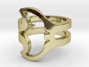 Manta Ray Ring in 18K Gold Plated