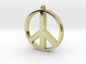 Peace Pendant in 18K Gold Plated