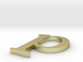 Letter- p in 18K Gold Plated