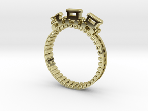 Train Nr3 Ring in 18K Gold Plated