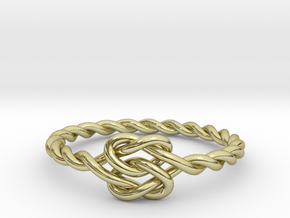 True Lover's Knot Ring in 18K Gold Plated