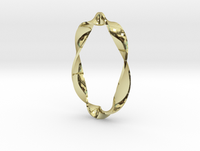 Twisted Rectangle in 18K Gold Plated