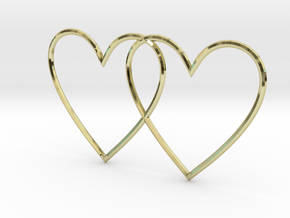 Hearts together in 18K Gold Plated