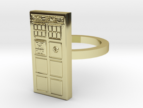 Tardis Ring in 18K Gold Plated