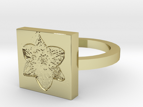 Daffodil Ring in 18K Gold Plated