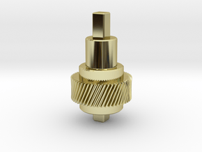 Gear Mn=1 Z=50 Pressure Angle=20° Beta=20° in 18K Gold Plated