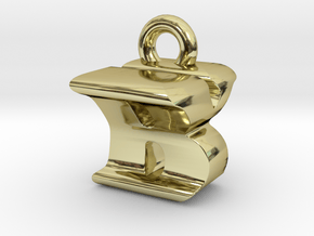 3D Monogram Pendant - BYF1 in 18K Gold Plated