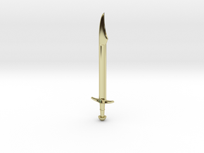 Falchion Sword in 18K Gold Plated