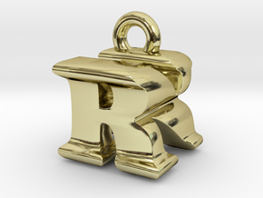 3D Monogram - RNF1 in 18K Gold Plated