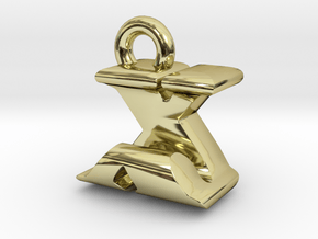 3D Monogram - XJF1 in 18K Gold Plated