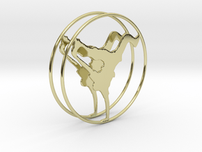 Breakdancer Hoop Earrings 50mm in 18K Gold Plated